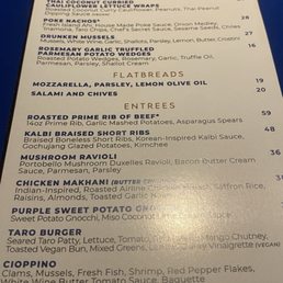 The current menu.