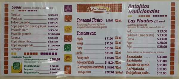 Menu photo 2 Las Flautas Guadalajara, JAL