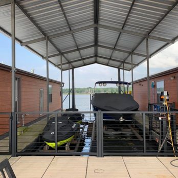 Rockstar Welding - Boat House & Swim Platform - Metal Fabricators Near Me - Pilot Point, Texas