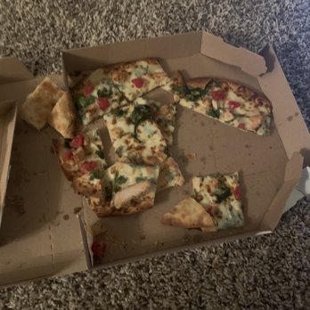 Domino's Pizza - This how it was when I opened the box - Pizza Near Me - Alpharetta, Georgia