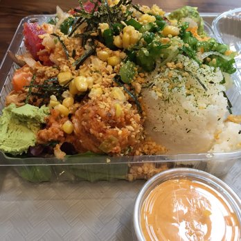 Poke Me - Large poke ball. Half rice half salad. - Hawaiian Near Me - Irvine, California Poke Me - Large poke ball. Half rice half salad. - Hawaiian Near Me - Irvine, California