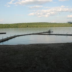 Camp Arcadia - Our main swimming, canoeing and diving dock.