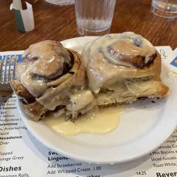 Ann Sather Restaurant - Two Cinnamon Rolls - Scandinavian Near Me - Chicago, Illinois Ann Sather Restaurant - Two Cinnamon Rolls - Scandinavian Near Me - Chicago, Illinois