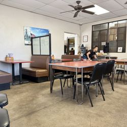 Forty Niner Restaurant - Inside after the crowd left busy cleaning tables