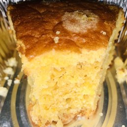 Corn bread (it looked and smelled so yummy, took a bite before taking this picture) Corn bread (it looked and smelled so yummy, took a bite before taking this picture)