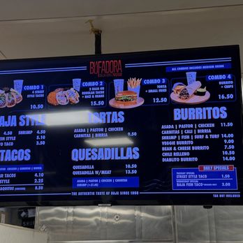 La Bufadora Baja Grill El Monte - Menu - Mexican Near Me - El Monte, California