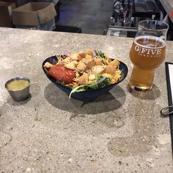 G5 Brewery - Side salad and a Saison - Breweries Near Me - Beloit, Wisconsin