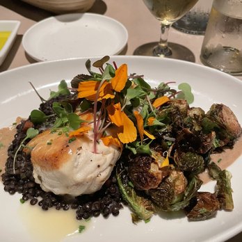 Primo - Pan seared halibut - Mediterranean Near Me - Rockland, Maine Primo - Pan seared halibut - Mediterranean Near Me - Rockland, Maine