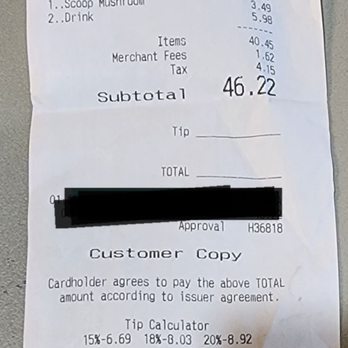 Buster’s Crawfish - Porter - a receipt for a customer - Seafood Near Me - Conroe, Texas Buster’s Crawfish - Porter - a receipt for a customer - Seafood Near Me - Conroe, Texas