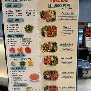 Poké Bar - Menu - Asian Fusion Near Me - San Francisco, California Poké Bar - Menu - Asian Fusion Near Me - San Francisco, California