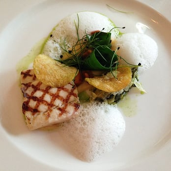 Johannes - Turbot with Comissiekaas, leek and foam of white beer and buttermilk - Modern European Near Me - Amsterdam, New Hampshire
