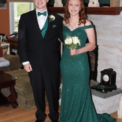 Emilia's Custom - Emilia shortened the gown which had a train an it came out perfectly!