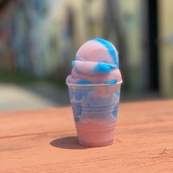 Ryder's Water Ice - Mix any 2 flavors this one is  cotton candy and bubble gum.