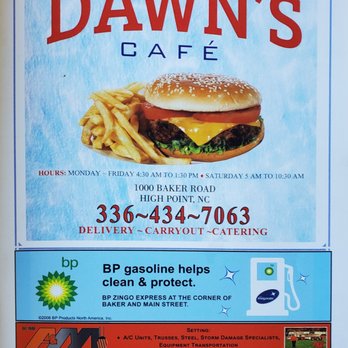 Dawn's Cafe - Menu - Cafes Near Me - High Point, North Carolina