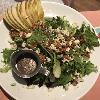 Cake's Cafe - Tomato Caprese salad and pear gonzola salads. Delicious! - Coffee & Tea Near Me - Santa Fe, New Mexico Cake's Cafe - Tomato Caprese salad and pear gonzola salads. Delicious! - Coffee & Tea Near Me - Santa Fe, New Mexico
