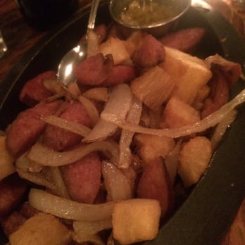 Samba Montclair - Fried yucca with Brazilian pork sausage and caramelized onions - Brazilian Near Me - Montclair, New Jersey