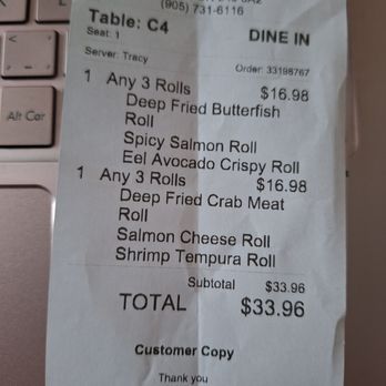 May Sushi & Poke - Lunch sushi combo 3 rolls special - Poke Near Me - Vaughan, Ontario