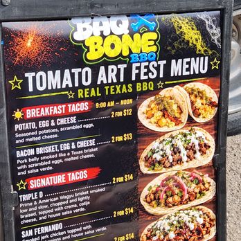 Tomato Art Fest - Baqbone BBQ menu - Local Flavor Near Me - Nashville, Tennessee