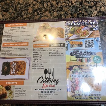 Kabobistan - Menu - Afghan Near Me - Annandale, Virginia Kabobistan - Menu - Afghan Near Me - Annandale, Virginia