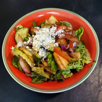 Kinzi - Fattoush salad - Mediterranean Near Me - Mission, Kansas Kinzi - Fattoush salad - Mediterranean Near Me - Mission, Kansas