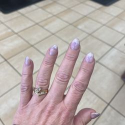 Golden Nail Salon - Cat Eye French Manicure