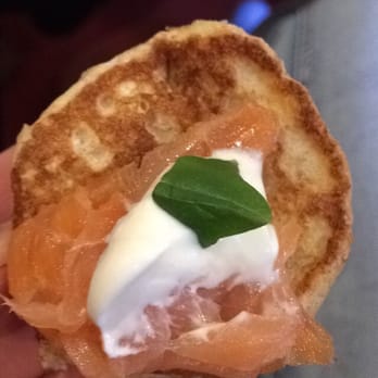Alix Gardner Cookery School - Mini pancakes on arrival, accompanied by a glass of wine! - Caterers Near Me - Dublin, D