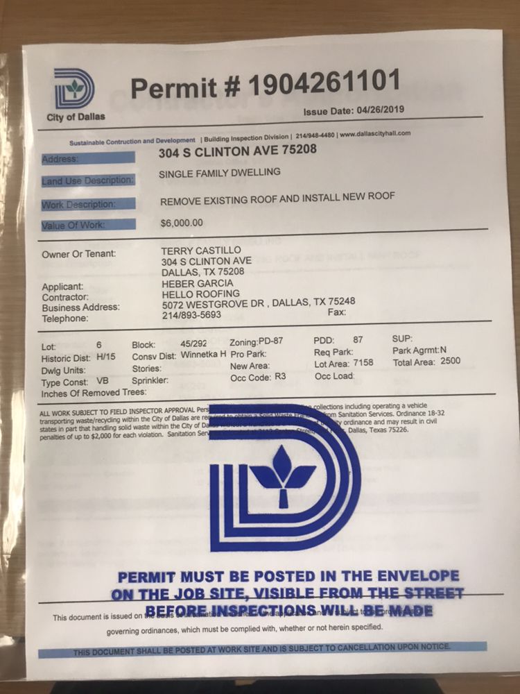 Slide of Hello Roofing