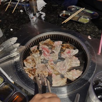 Blue House Korean BBQ - Thin Cut Pork Belly - Korean Near Me - Roseville, California Blue House Korean BBQ - Thin Cut Pork Belly - Korean Near Me - Roseville, California