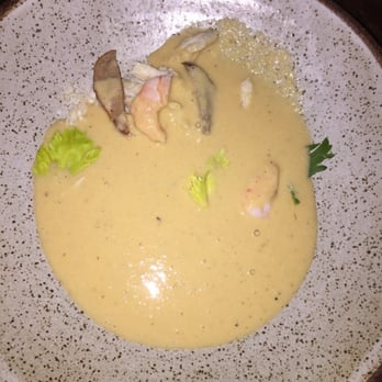 Tavern & Table - Frogmore soup, interesting house specialty of Frogmore stew with very sweet corn bisque base - New American Near Me - Mt. Pleasant, South Carolina Tavern & Table - Frogmore soup, interesting house specialty of Frogmore stew with very sweet corn bisque base - New American Near Me - Mt. Pleasant, South Carolina