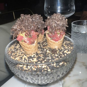 Giselle Miami - Tuna, truffle cones - Mediterranean Near Me - Miami, Florida Giselle Miami - Tuna, truffle cones - Mediterranean Near Me - Miami, Florida
