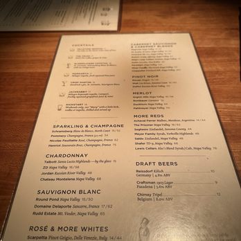 Houston's Restaurant - Drink menu - Steakhouses Near Me - Pasadena, California Houston's Restaurant - Drink menu - Steakhouses Near Me - Pasadena, California