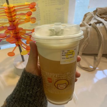 Happy Lemon - This was a medium size drink for a $4.90 - Bubble Tea Near Me - Vancouver, British Columbia