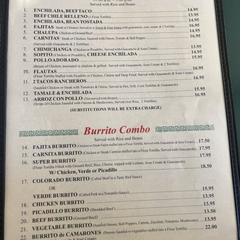 Azteca Restaurant - Menu 1 - Mexican Near Me - Centralia, Washington