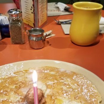 Snooze, an A.M. Eatery - Complimentary pineapple upside down birthday pancake! - Breakfast & Brunch Near Me - Katy, Texas Snooze, an A.M. Eatery - Complimentary pineapple upside down birthday pancake! - Breakfast & Brunch Near Me - Katy, Texas