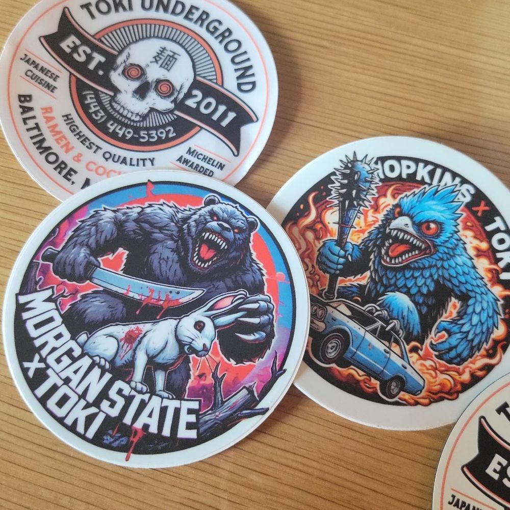 Toki Underground - Stickers - Ramen Near Me - Baltimore, Maryland
