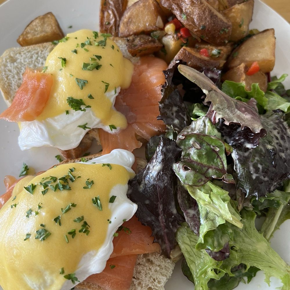 Brava Garden Eatery - Salmon eggs benedict - Wine Bars Near Me - Pleasanton, California Brava Garden Eatery - Salmon eggs benedict - Wine Bars Near Me - Pleasanton, California