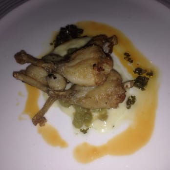 La Toque - Frog Legs with Sweet a Garlic Mousseline and Sauce Verte - French Near Me - Napa, California La Toque - Frog Legs with Sweet a Garlic Mousseline and Sauce Verte - French Near Me - Napa, California