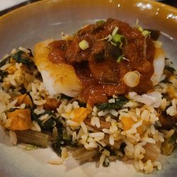 Chez Mike - Pan roasted cod.