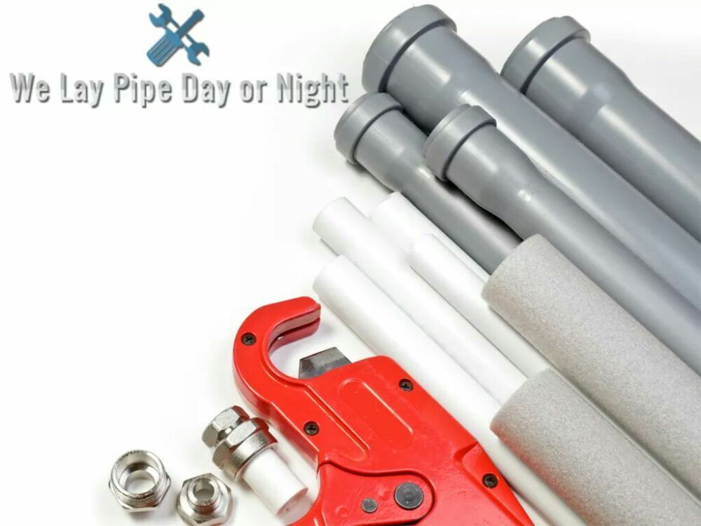 Slide of We Lay Pipe Day or Night