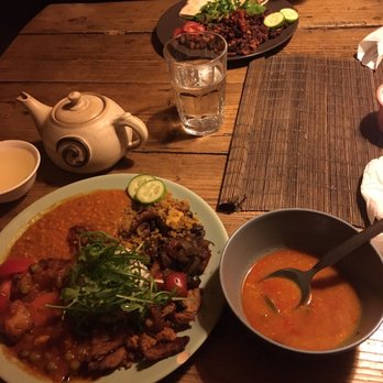 Laibon - We really enjoyed the vegan combo platter, chili, red lentil soup, and ginger tea. :) - Vegetarian Near Me - Cesky Krumlov, JC