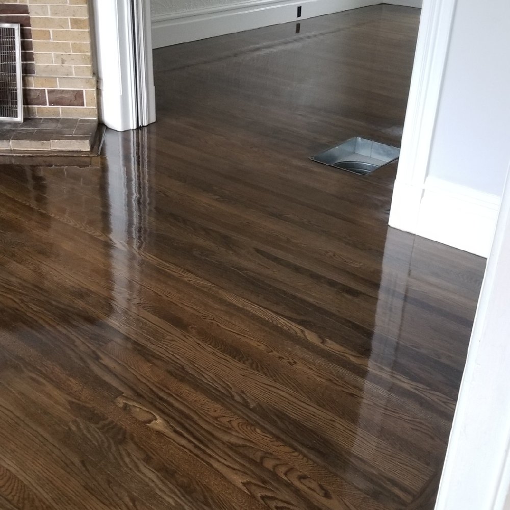 Ramirez Hardwood Floors - AFTER- Still wet but all scratches are gone! - Flooring Near Me - San Francisco, California