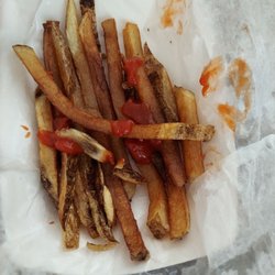 Baby Suga's Cheesesteak Shack - Soggy undercooked fries that went in the trash