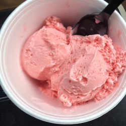 Original Frozen Custard - Regular size "strawberry" custard in a cup
