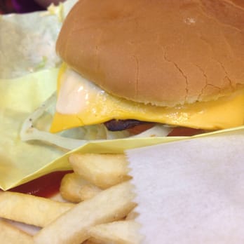 Choice Burgers - Cheeseburger with unmelted cheese patty. Gross. - Burgers Near Me - Brea, California