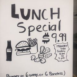 Monster Wings - Lunch special