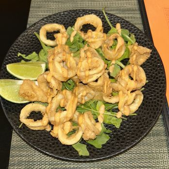 Mexiterranean Grill - Fried Calamari with Chipotle Aioli - Mediterranean Near Me - New York, New York