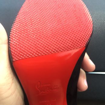 Shoe Rescue Saving Soles - The soles of my Louboutin SoKate black suede pumps after the application of sole protectors. Seamless, expert work! - Shoe Repair Near Me - Miami, Florida Shoe Rescue Saving Soles - The soles of my Louboutin SoKate black suede pumps after the application of sole protectors. Seamless, expert work! - Shoe Repair Near Me - Miami, Florida