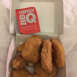 McDonald's - 6pc chicken McNuggets with BBQ sauce