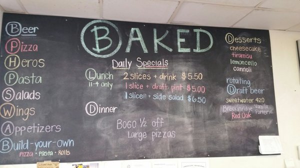 Menu photo 2 Baked Pizza Company Sneads Ferry, NC