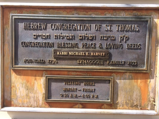 Hebrew Congregation of St. Thomas by null